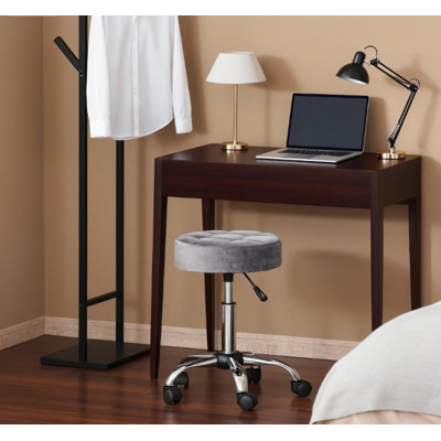 Tabouret de bureau rond à hauteur ajustable, chaise de coiffeuse