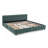 California King Size Upholstered Bed ,Comfortable Upholstered Bed Frame, Chenille Fabric, With Headboard And  Bed Frame. With Drawer For Storage.-Blue Green-850164539-850164542
