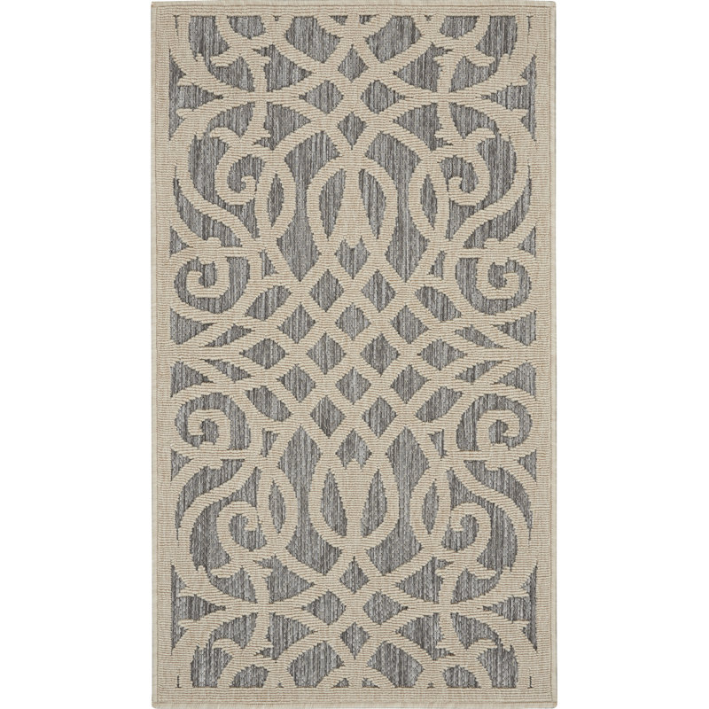 Tapis gris Therese, Rectangle 2 pi 2 po x 3 pi 9 po