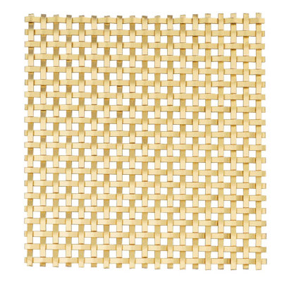Satin Brass Wire Mesh "Bristol" 18 In X 24 In Flat Single Crimp