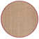 Natural Fiber Rikko Border Area Rug In Natural & Red
