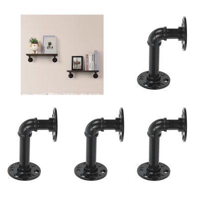 4 Piece Metal Floating Shelf