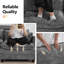 Canapé modulaire rembourré en chenille avec repose-pieds Chenille-963855008-951912476