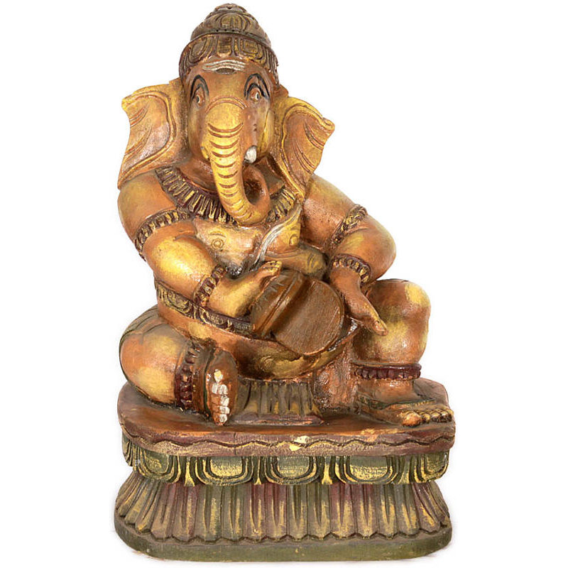 Lord Ganesha jouant des cymbales