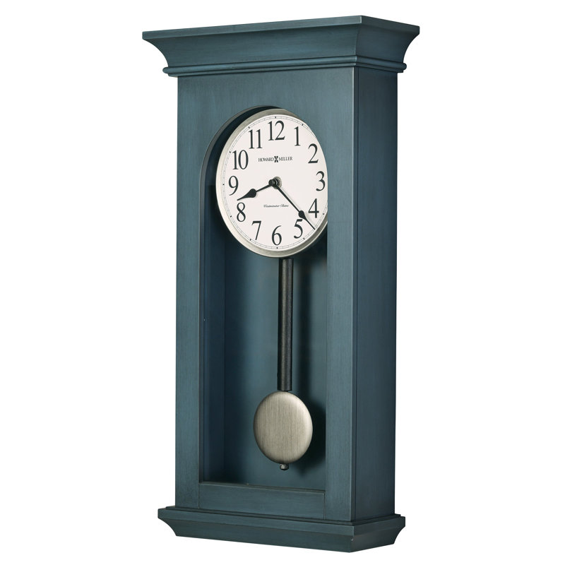 Loreen Solid Wood Pendulum Wall Clock
