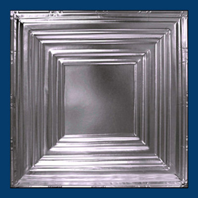 24'' L x 24'' W Smooth Tin Nail Up Ceiling Tile