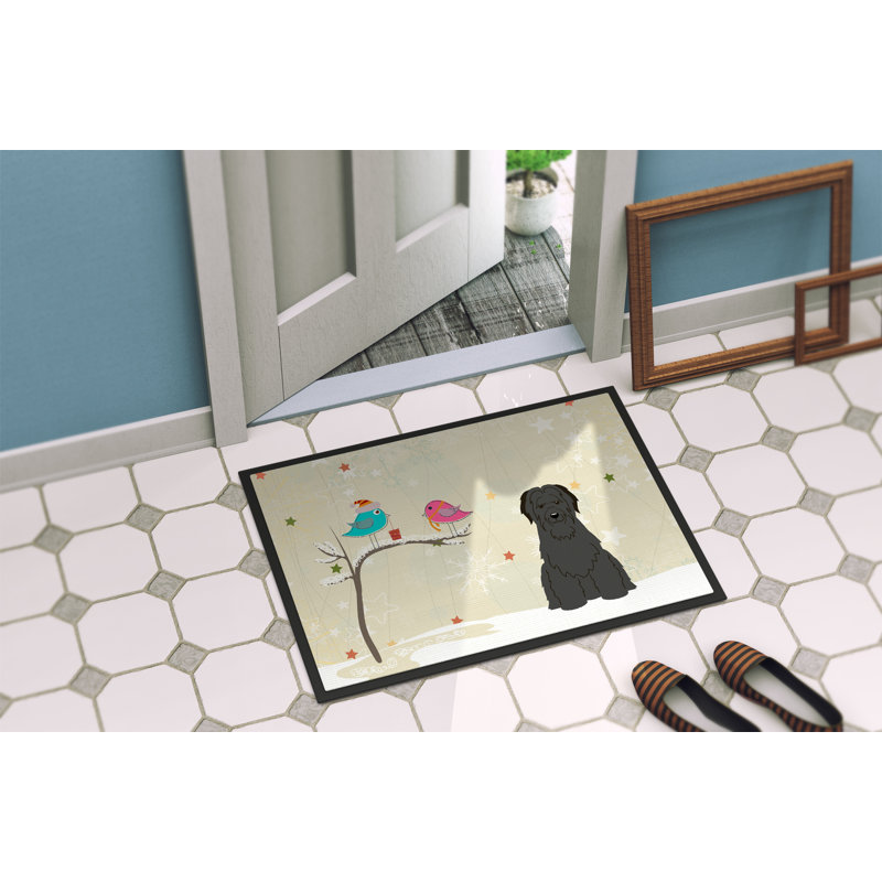 Tapis d'extérieur antidérapant Humboldt, Noir, Rectangle 1 pi 6 po x 2 pi 3 po