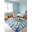 Tapis oriental bleu marine 5X8