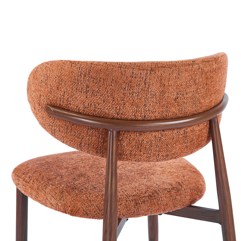 Almos Set of 4 Dining Chairs, Burnt Orange