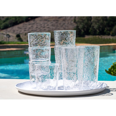 Jerika, bleu foncé, ensemble de 8 boissons