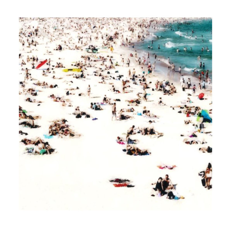 Summer Crowds Print by Mari Urasawa, 24" H x 24" W x 1.5" D, Plexi