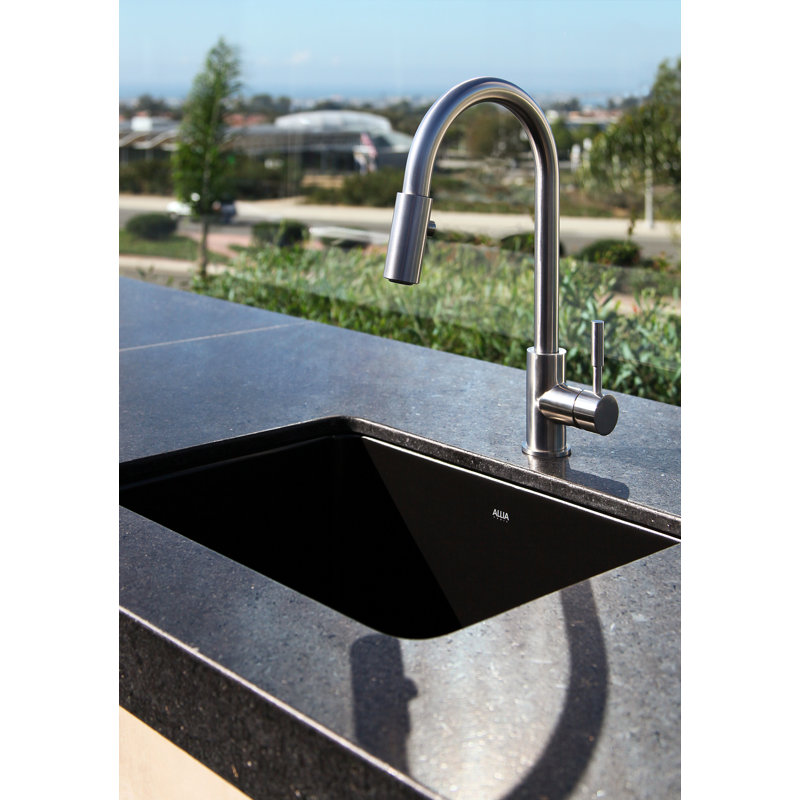 Lux™ Pull-Down Bar/Food Prep Kitchen Faucet, Brushed Stainless Steel