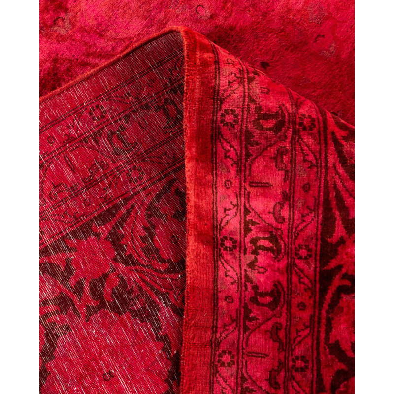 Tapis unique noué à la main Holsworth - rouge