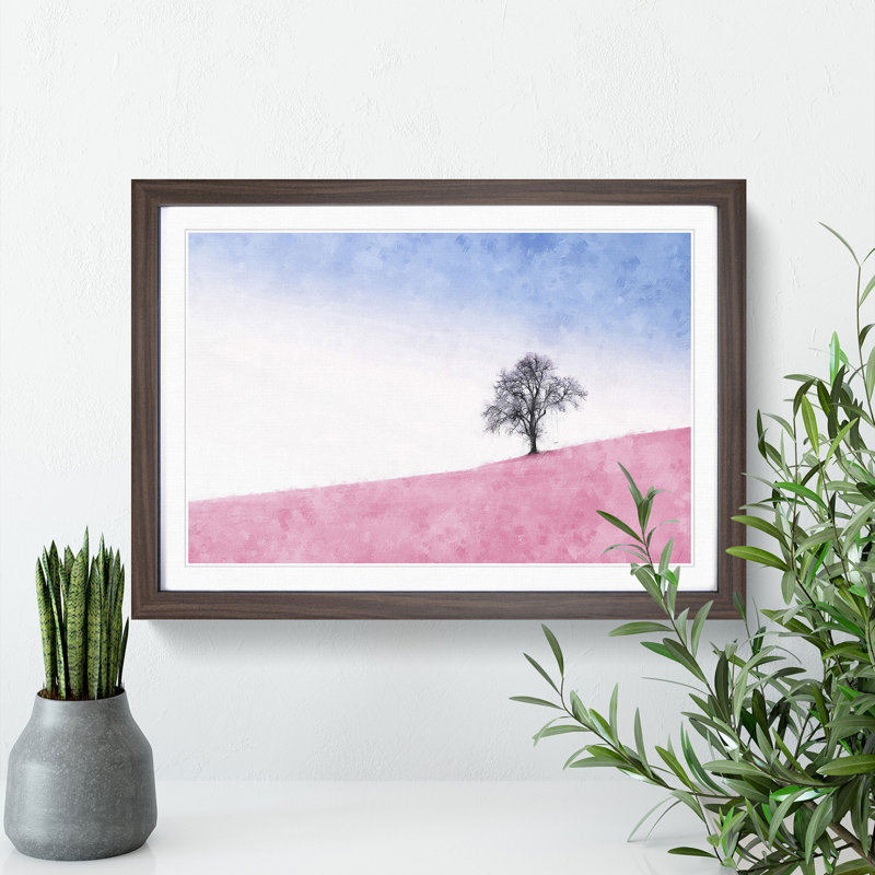 The Tree Swing - Picture Frame Painting Print, 33cm H x 45cm W x 2cm D, Walnut Framed