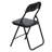 Haddan 44cm H Upholstered Metal Side Chair in Black