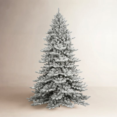 Frosted Pre-Lit Fir Christmas Tree