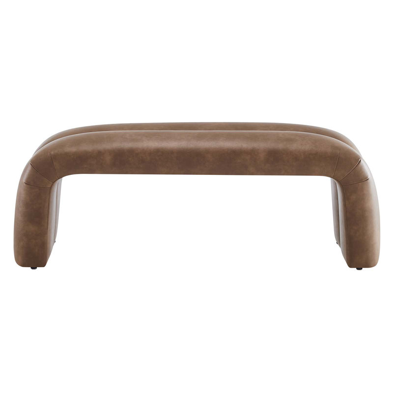 Modway Dax Faux Leather Bench