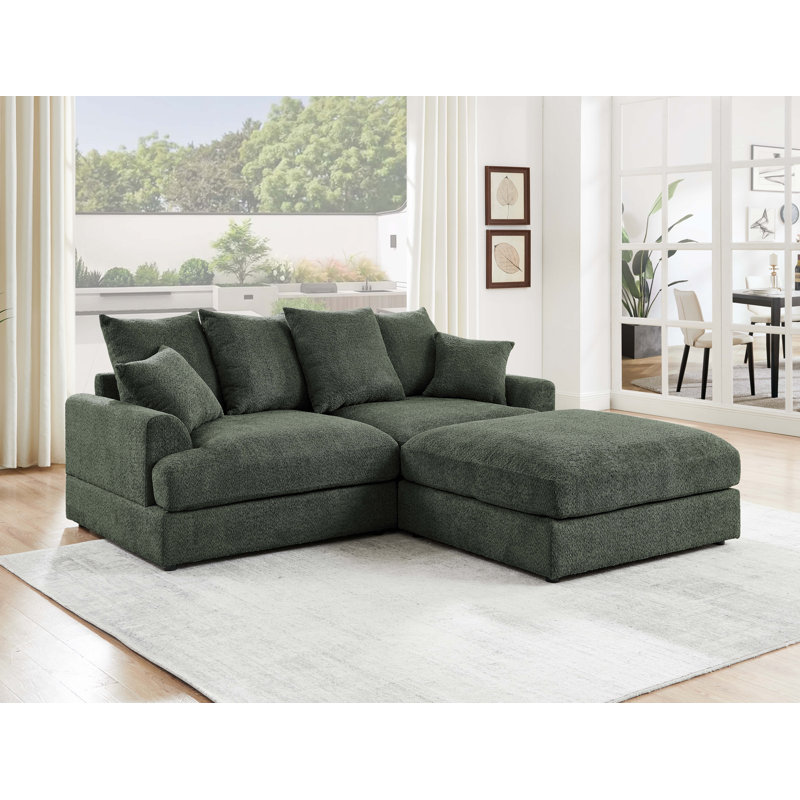 Arden Cloud Modular Sectional, Green