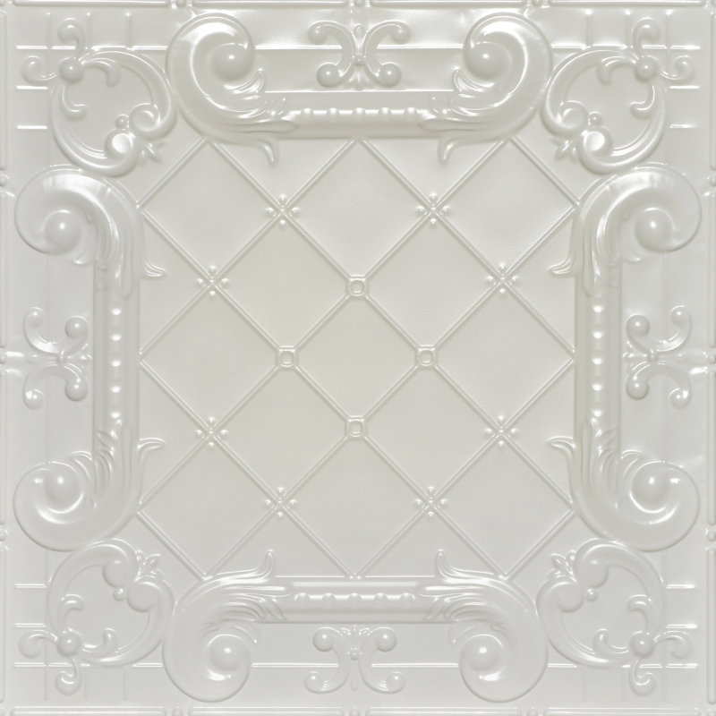 Romeo, Romeo Carreau de plafond à coller 2 pi x 2 pi, Coquille d'œuf