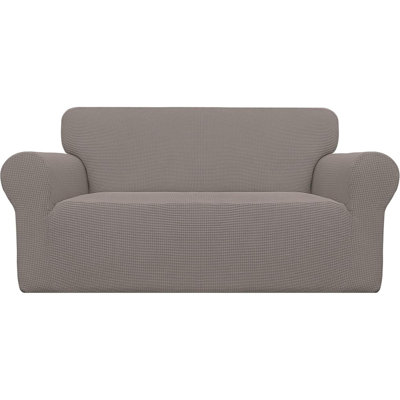 Stretch Loveseat Slipcover 1-Piece Sofa Cover Furniture Protector Couch Soft With Elastic Bottom For Kids Polyester Spandex Jacquard Fabric Small Checks