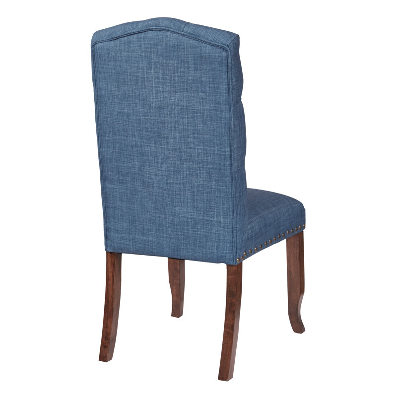 Chaise d'appoint rembourrée Burlingame, Bleu marine