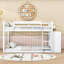 Lit superposé multifonctionnel en bois avec tiroirs et tablettes de rangement-726015994-726015989