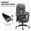 Fauteuil de bureau de massage à haut dossier, fauteuil de bureau de massage vibrant avec support lombaire, repose-pieds-1224349328