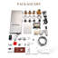 Système de douche thermostatique à pluie et à fixation au mur 22 "à DEL avec musique Bluetooth-106227112