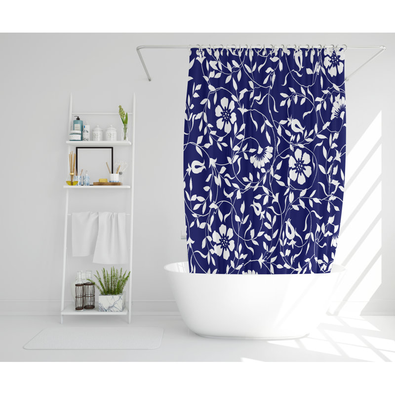 Bottone Polyester Shower Curtain Set, 168cm H x 168cm W