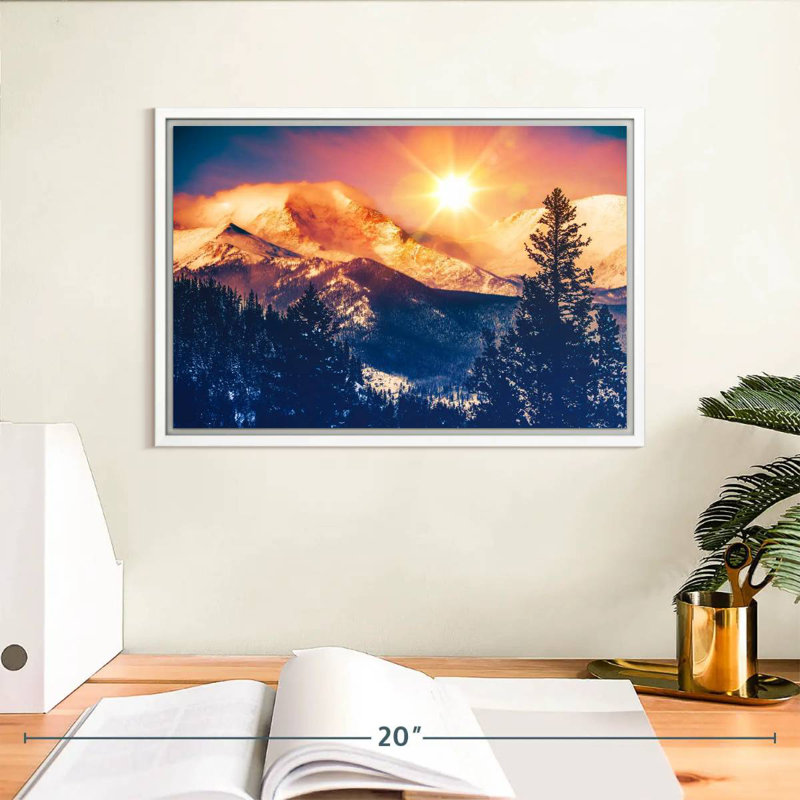 Colorado, Cadre flottant blanc, 13 po x 9 po