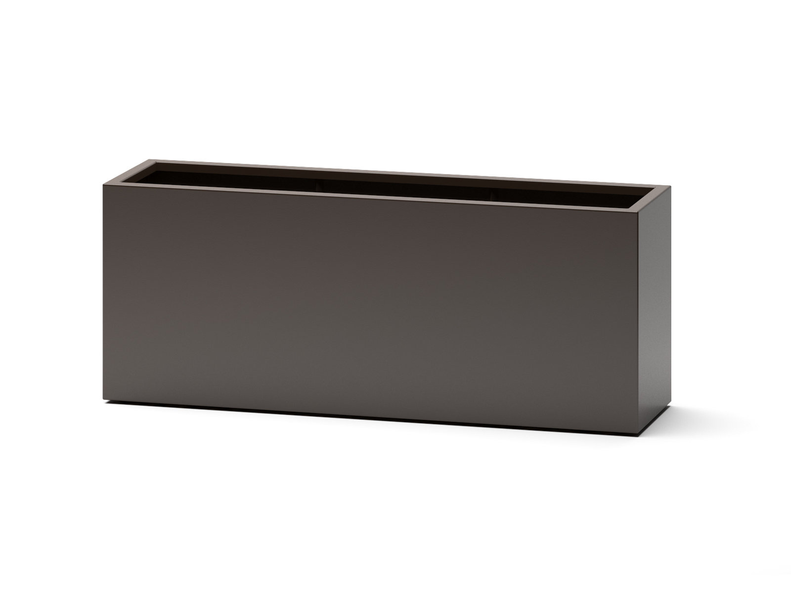 Roselia Handmade Planter Box, 24" H x 16" W x 48" D, Brown