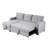 82-inch L-Shaped Sleeper Sofa Reversible Couch Pull Out Couch with Storage Chaise-1088742853