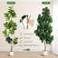 Figuier artificiel avec 108 feuilles réalistes en pot de fleurs blanc