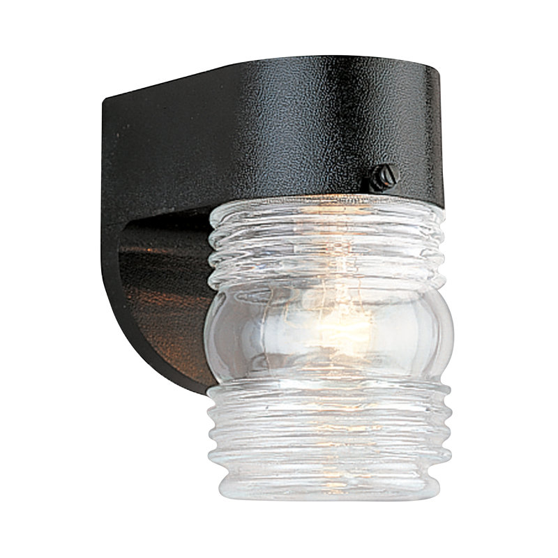 One Light Outdoor Wall Lantern from Generation Lighting , Black