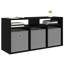 Unfinished TV Stand for TVs up to 42" with Fireplace Included-843836182-842465786