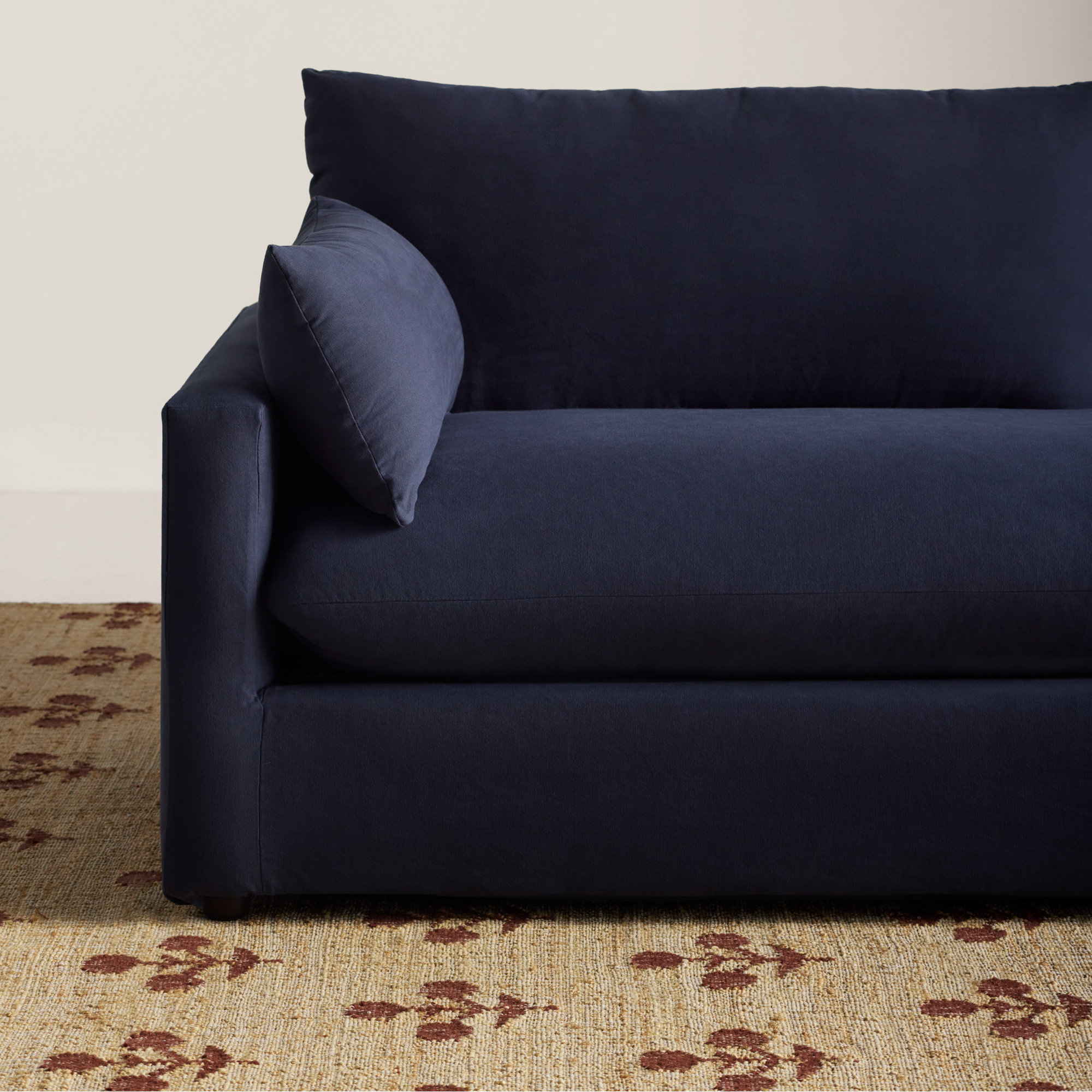 Luna 90'' Upholstered Sofa, Bayou Midnight Canvas