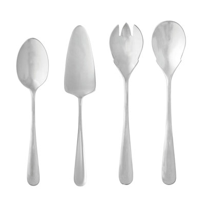 Lumi 4 Piece Stainless Steel Hostess Set