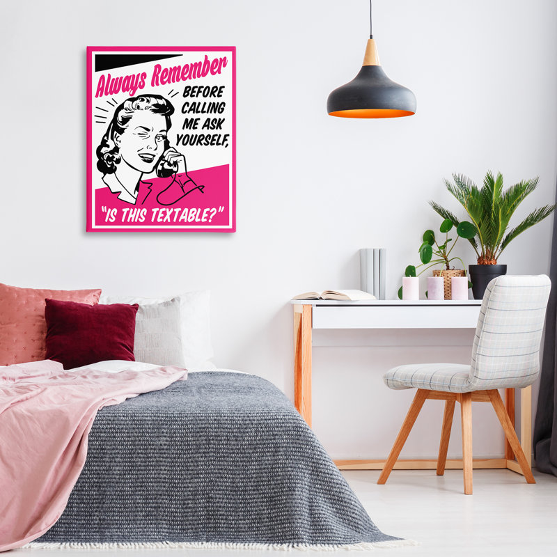 «Funny Is This Textable» par Jedco Brands, Inc., H 40 po x l 30 po