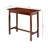Cab Walnut Finish Dining Table with Two Storage Drawers, 33.1'' H X 39'' W X 19.5'' D