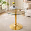 Table de salle à manger moderne moderne en verre trempé de 35 po pour petits espaces-996289096