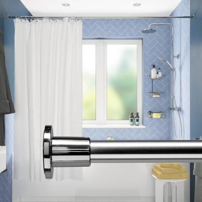260cm Straight Tension Shower Curtain Pole
