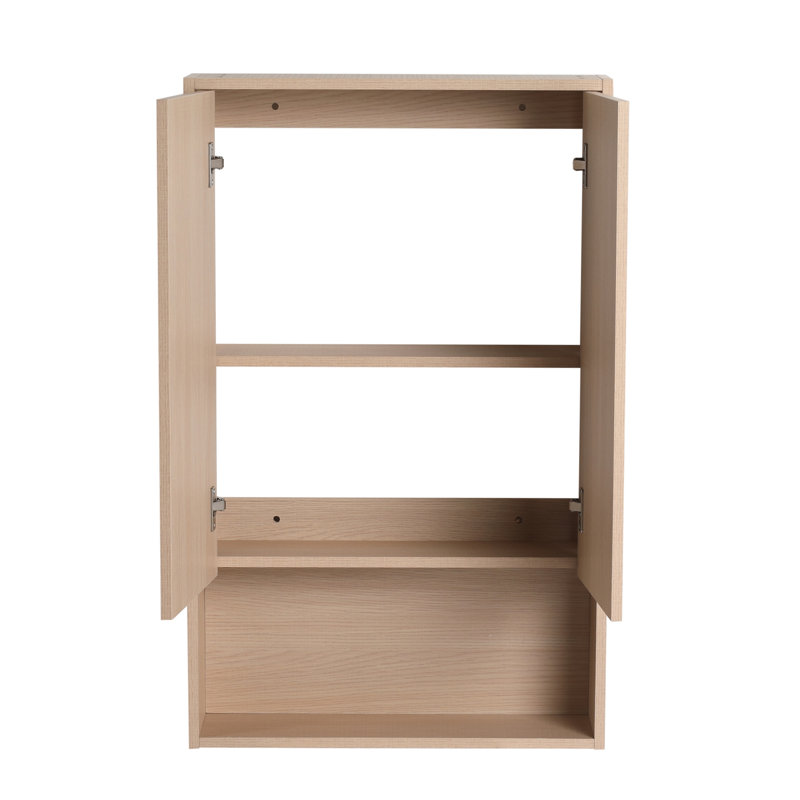 Armoire murale 24 pouces avec 2 portes et une tablette ouverte