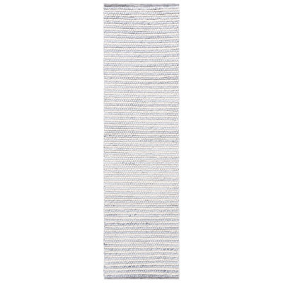 Cleodora Dots Handmade Area Rug in Ivory/Blue