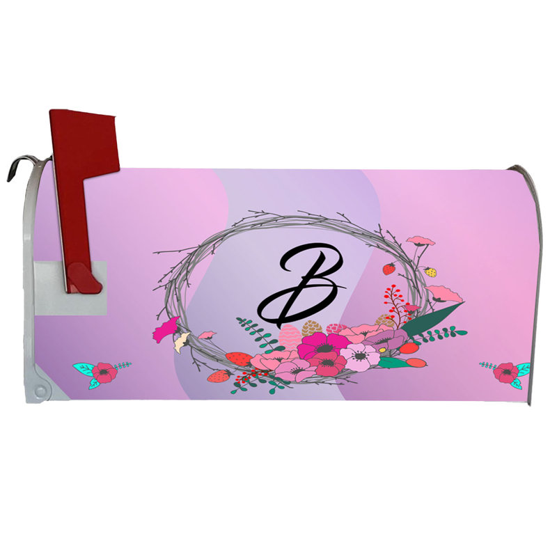 Housse pour boîte aux lettres monogramme personnalisable, Oui