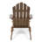 Weather- Chair - Wood Construction For Poolside Dark Brown, Made From Solid