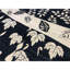 Tapis ivoire et bleu noué à la main de haute qualité