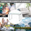 Folding Camping Table With Height Adjustability, Lightweight Portable Table With Carry Handle, Patio Table