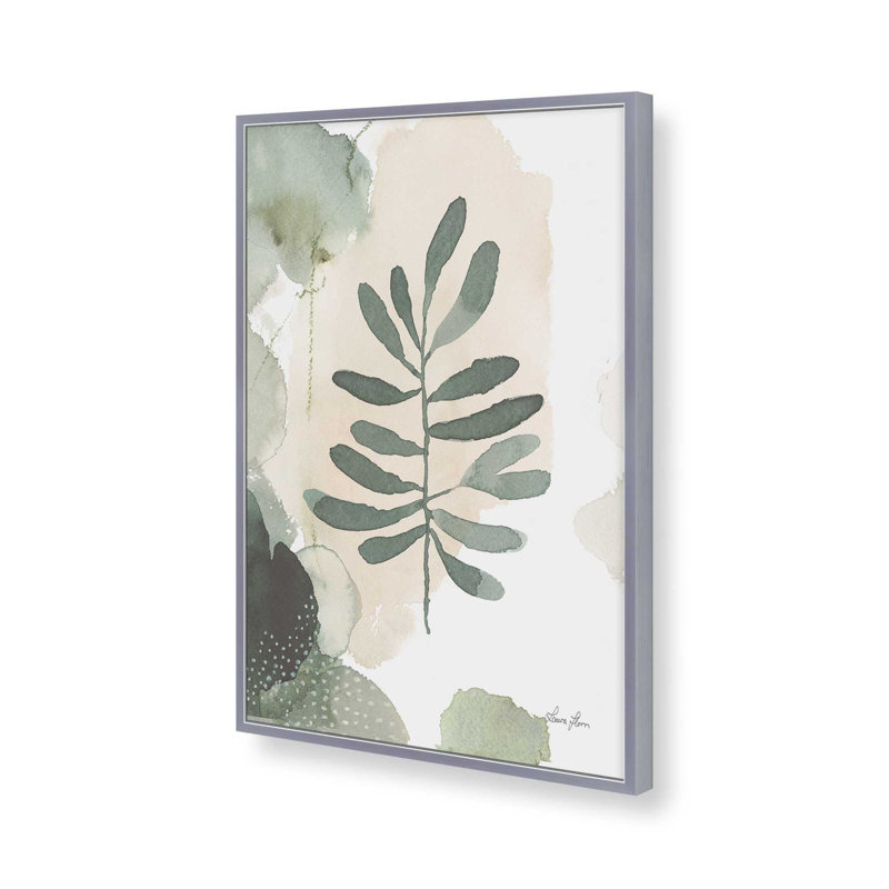 Harmonic Leaves II Print in a  Frame, Polished Chrome Open Corner Framed, 15.25'' H x 12.25'' W