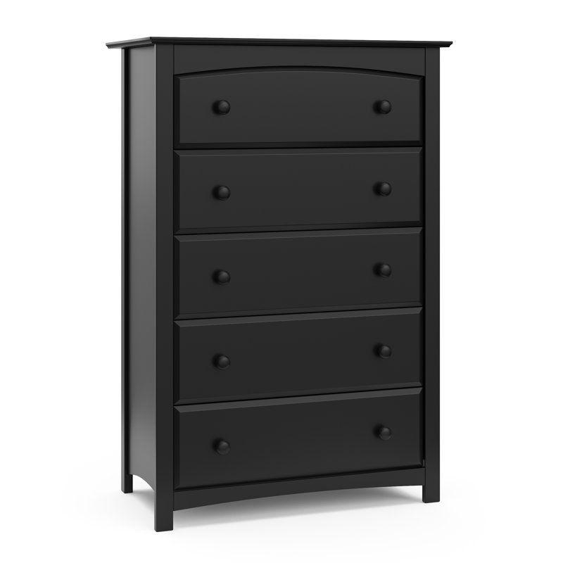 Kenton 5 Drawer Chest, Black