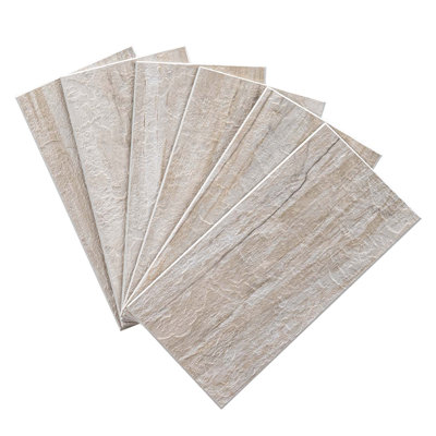 Carrelage mural décoratif en marbre auto-adhésif 3 po x 5,9 po (recouvert de 12 pieds carrés)